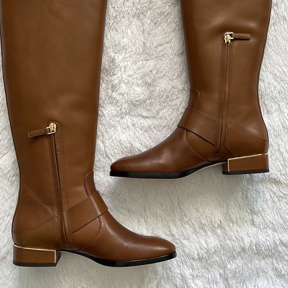 Tory Burch - Women's - Brown Leather Riding Boot - Size 7 - Picture 7 of 16